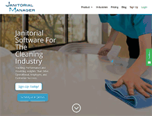 Tablet Screenshot of janitorialmanager.com